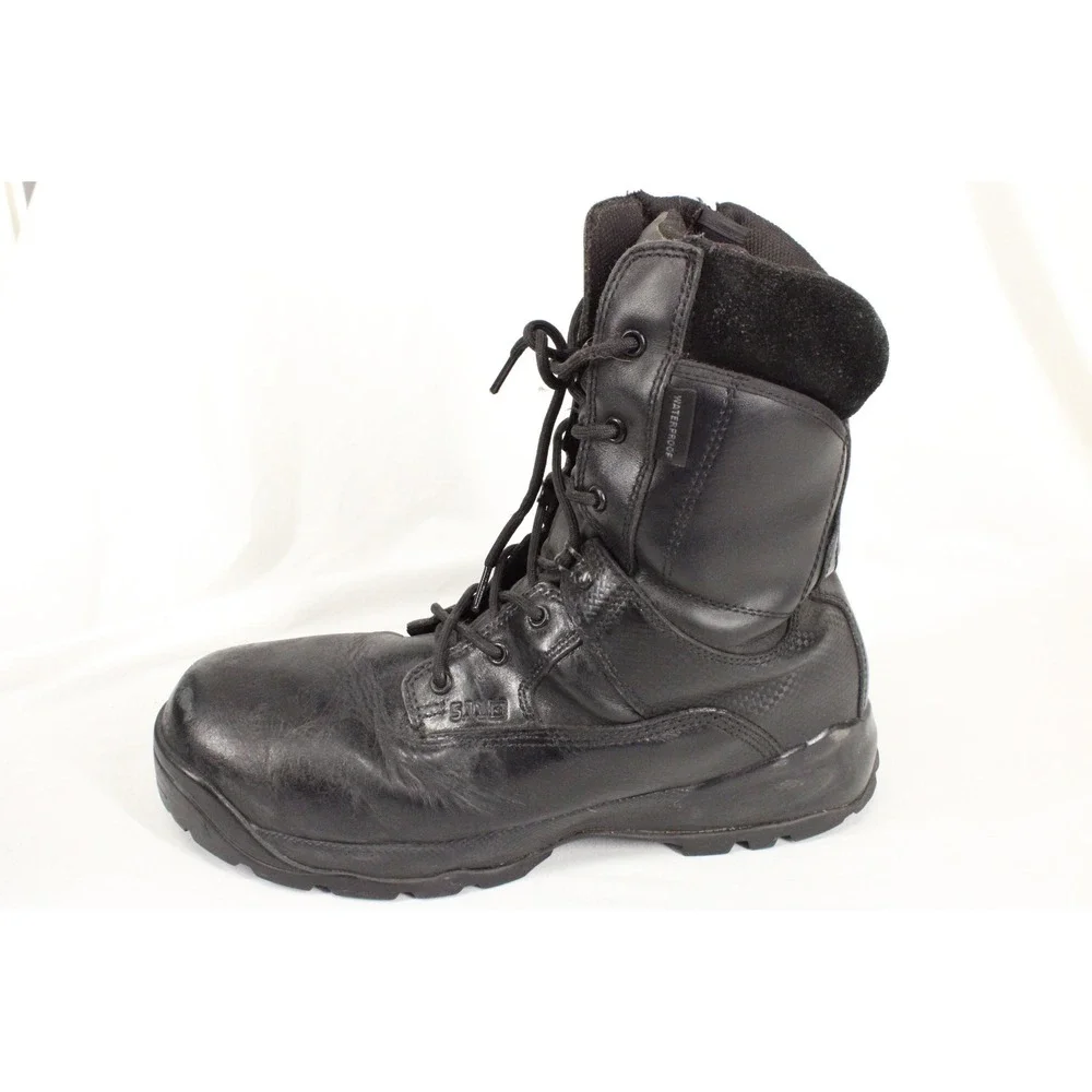 5.11 Tactical ATAC 8 Shield CSA ASTM Mens Black Leather Side Zip Safety Toe Boot